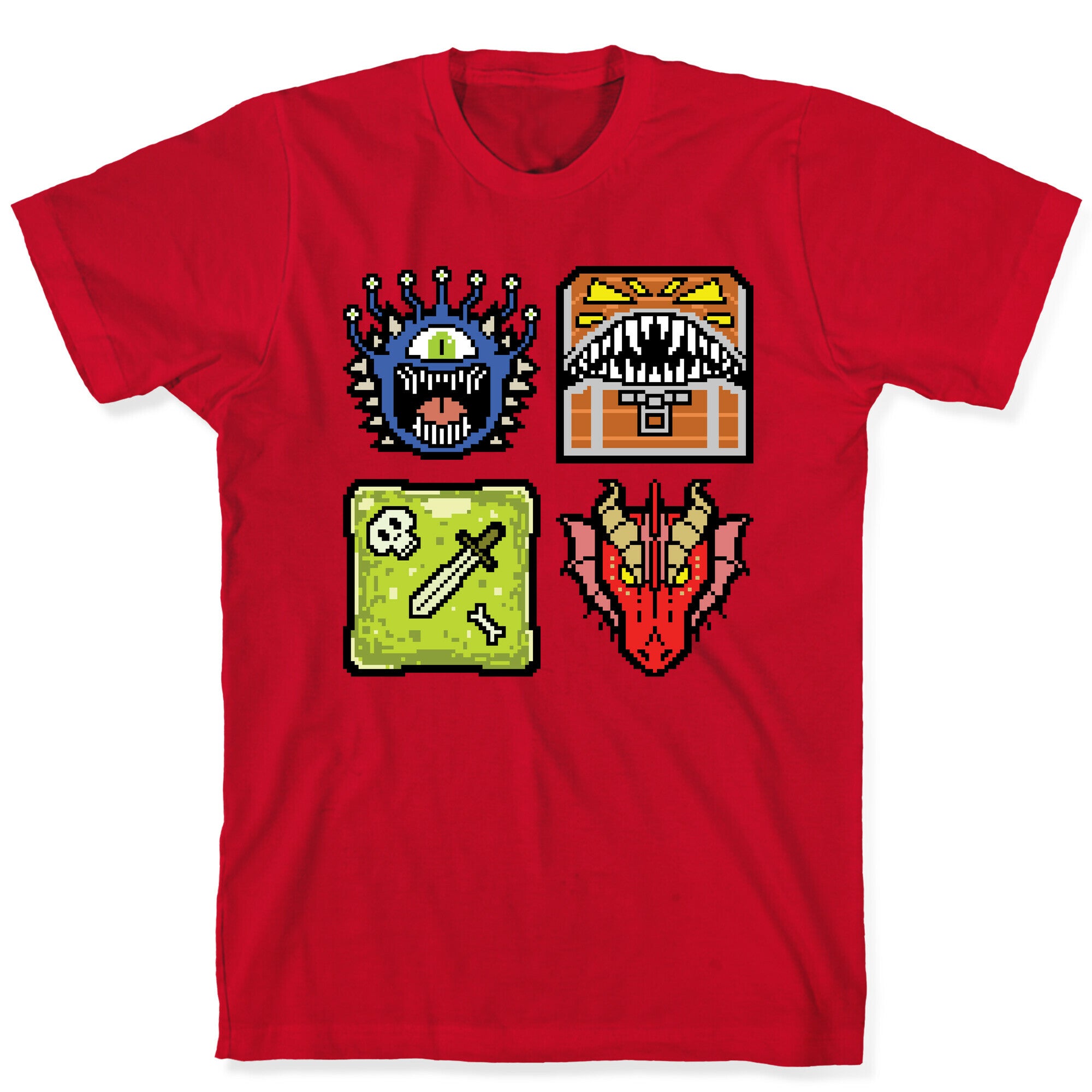 Pixel DnD Monsters T-Shirt